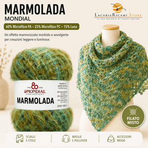 Lana MARMOLADA - MONDIAL - Colore: - by LacariaRicami.Store