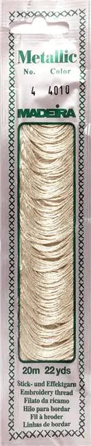 MADEIRA METALLIC N° 4 - Colore: 4010 - ARGENTO - by LacariaRicami.Store