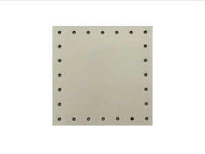 MATTONELLE ECOPELLE PER BORSE CM 7X7 - Colore: ME800-01 - PANNA - by LacariaRicami.Store