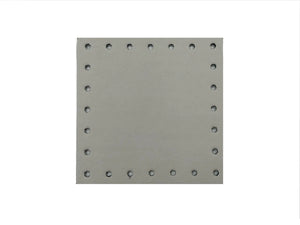MATTONELLE ECOPELLE PER BORSE CM 7X7 - Colore: ME800-09 - GRIGIO CHIARO - by LacariaRicami.Store