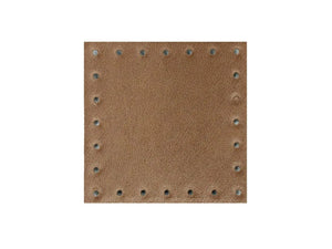 MATTONELLE ECOPELLE PER BORSE CM 7X7 - Colore: ME800-56 - CUOIO - by LacariaRicami.Store