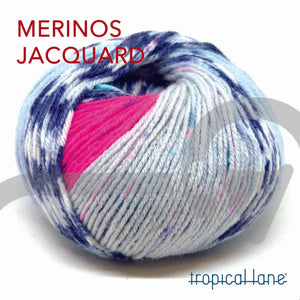 LANA Merinos Jacquard - Tropical Lane - - LacariaRicami.Store