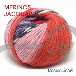 LANA Merinos Jacquard - Tropical Lane - - LacariaRicami.Store