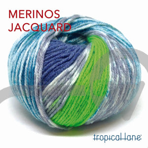 LANA Merinos Jacquard - Tropical Lane - - LacariaRicami.Store
