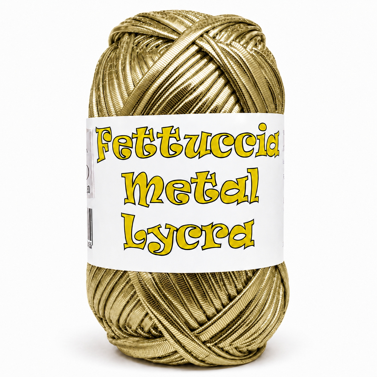 Fettuccia METAL LYCRA - MAS Srl - Colore: 01 - ORO BIANCO - by LacariaRicami.Store