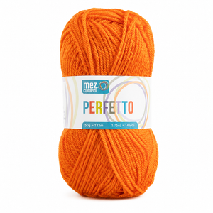 Lana PERFETTO - Mez Cucirini - Colore: P08192 - ARANCIO ZUCCA - by LacariaRicami.Store