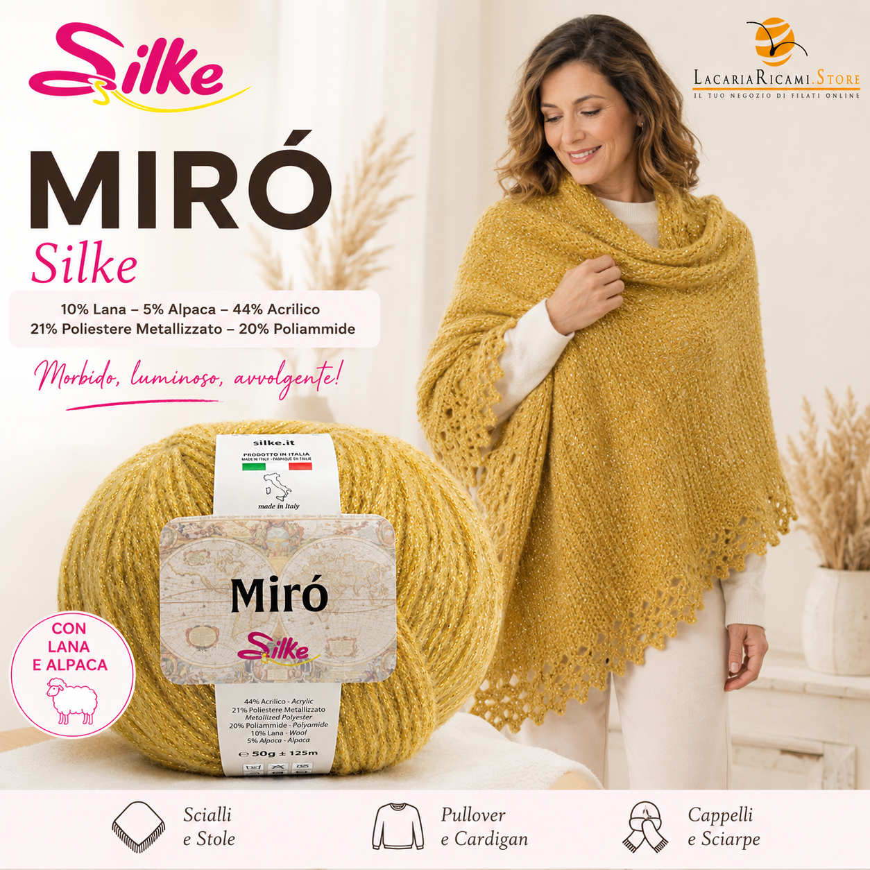 Lana MIRÒ - Silke - Colore: - by LacariaRicami.Store