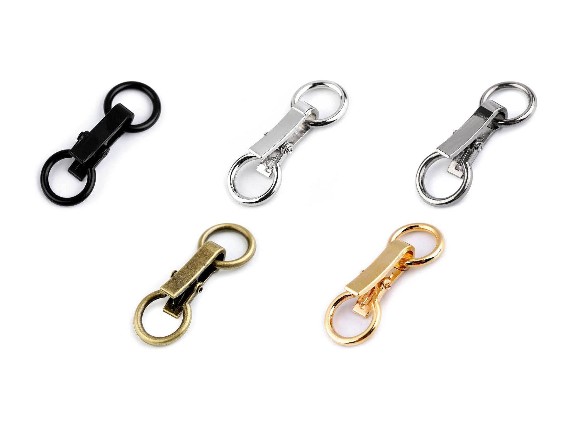MOSCHETTONE decorativo con chiusura 60x21 mm | Moschettone Lussuoso - - LacariaRicami.Store