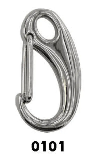 MOSCHETTONE 31X16 mm - Colore: 0101 - NICKEL - by LacariaRicami.Store