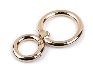 MOSCHETTONE Con Aggancio Tondo 25 mm - Colore: ORO - by LacariaRicami.Store