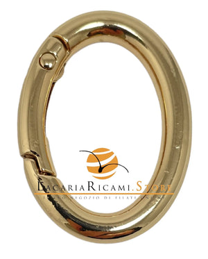 MOSCHETTONE OVALE 18X28 mm - Colore: ORO - by LacariaRicami.Store