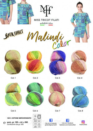 Cotone MALINDI COLOR - Miss Tricot Filati - - LacariaRicami.Store