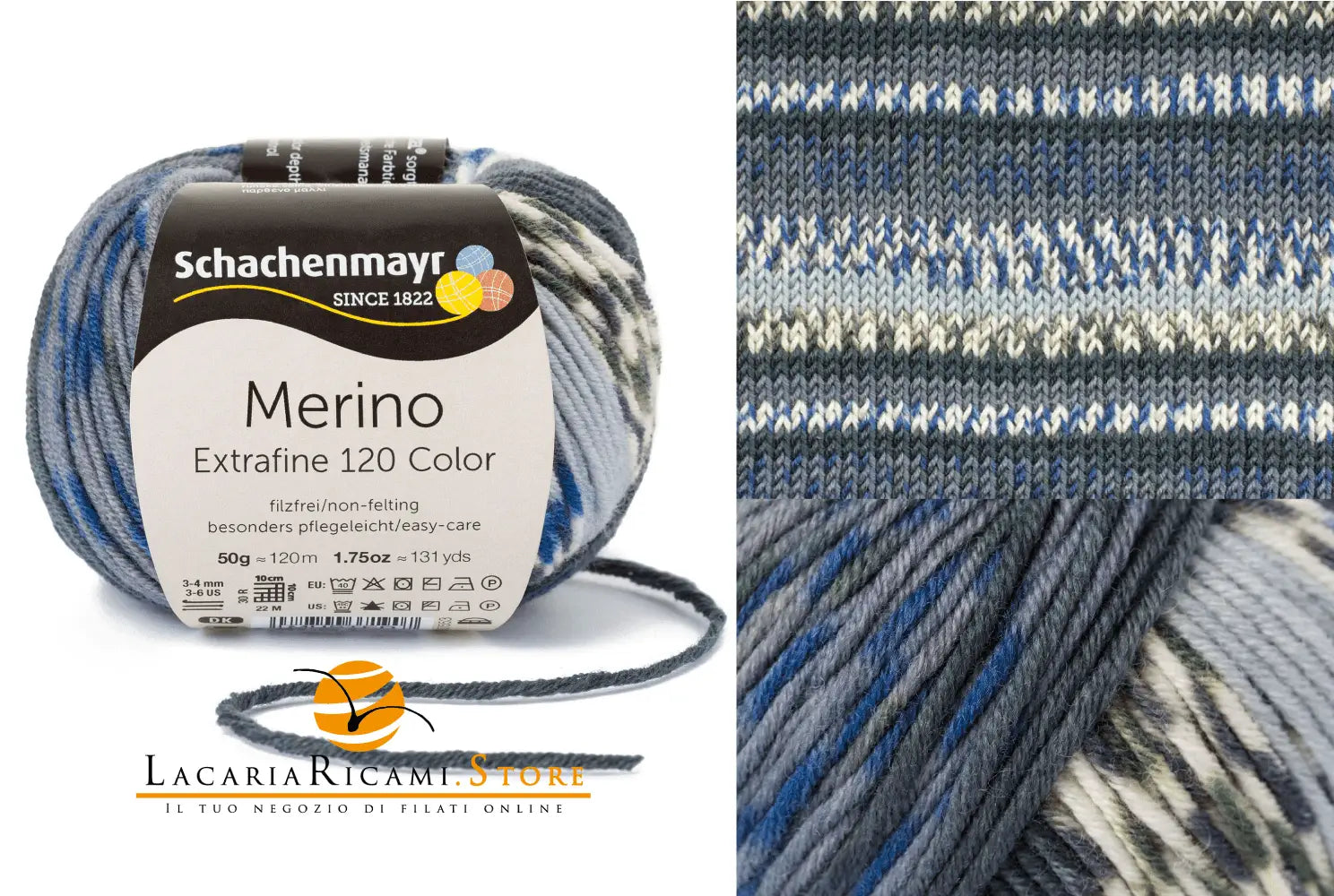 Lana MERINO EXTRAFINE COLOR 120 - Schachenmayr - - LacariaRicami.Store