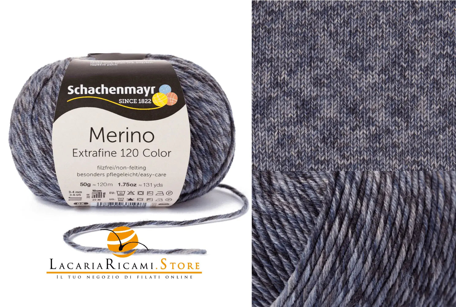 Lana MERINO EXTRAFINE COLOR 120 - Schachenmayr - - LacariaRicami.Store