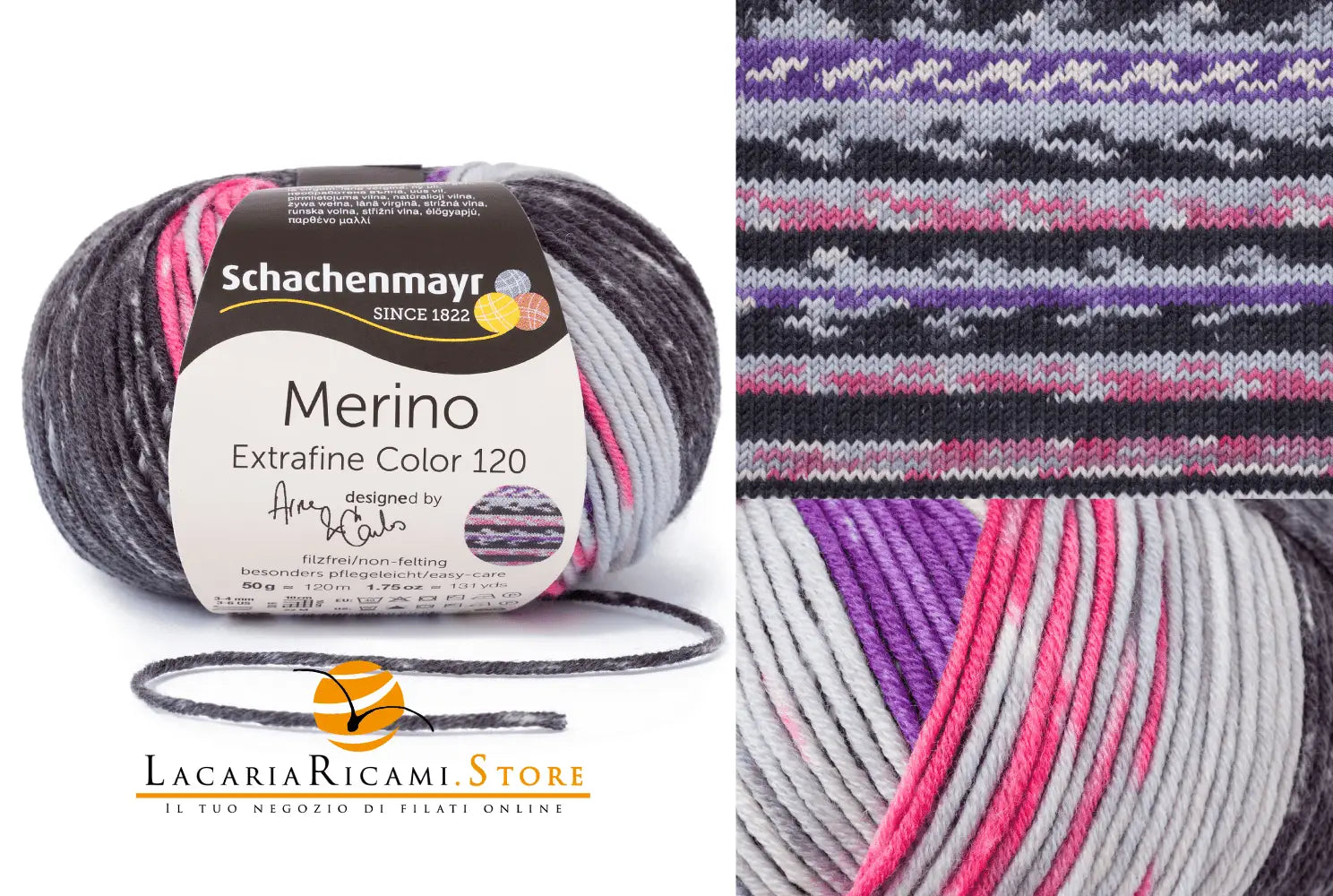 Lana MERINO EXTRAFINE COLOR 120 - Schachenmayr - - LacariaRicami.Store