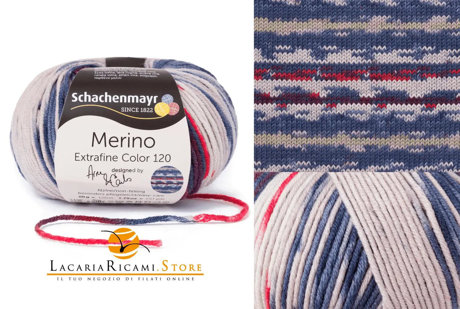 Lana MERINO EXTRAFINE COLOR 120 - Schachenmayr - - LacariaRicami.Store