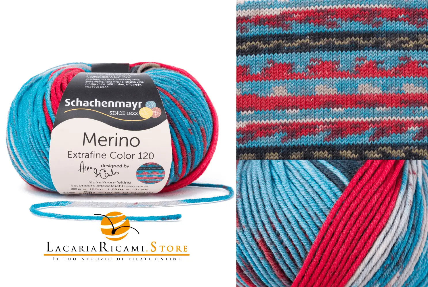 Lana MERINO EXTRAFINE COLOR 120 - Schachenmayr - - LacariaRicami.Store
