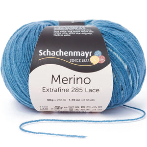 Lana MERINO EXTRAFINE 285 LACE - Schachenmayr - Colore: 00583 - Fascino denim - by LacariaRicami.Store