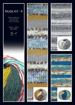 LANA Merinos Jacquard - Tropical Lane - - LacariaRicami.Store