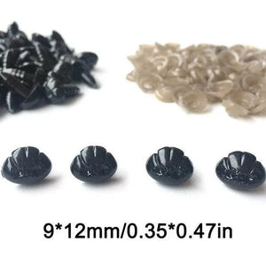 NASI di Sicurezza PER AMIGURUMI - Colore: CANE NERO 9X12mm - by LacariaRicami.Store