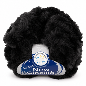 MICROFIBRA New Cincillà - Miss Tricot Filati - Colore: 16 - NERO - by LacariaRicami.Store
