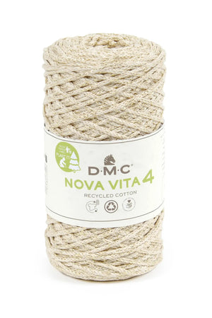 Cordino NOVA VITA 04 METALLIC - DMC 03 - ECRÚ - LacariaRicami.Store