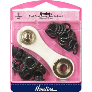 OCCHIELLI in Ottone Con Rondelle - Hemline - Colore: H438P.10.B - NERO - by LacariaRicami.Store