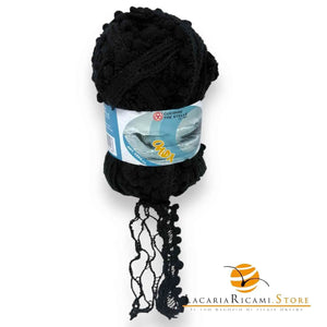LANA Onda - Cucirini Tre Stelle - Colore: 001 - NERO - by LacariaRicami.Store