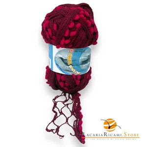 LANA Onda - Cucirini Tre Stelle 012 - ROSSO BORDÓ - LacariaRicami.Store