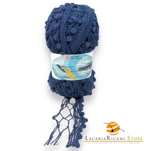 LANA Onda - Cucirini Tre Stelle - Colore: 045 - BLU - by LacariaRicami.Store