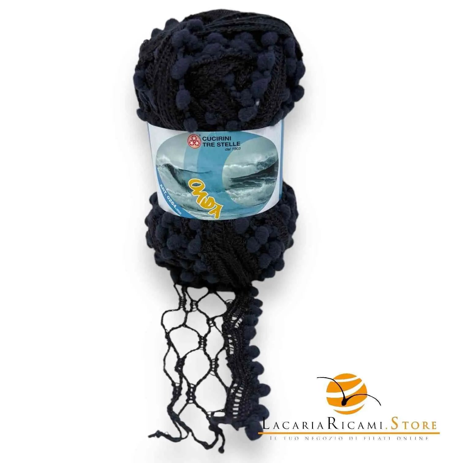 LANA Onda - Cucirini Tre Stelle - Colore: 324 - BLU SCURO - by LacariaRicami.Store