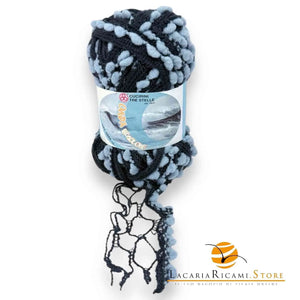 LANA Onda - Cucirini Tre Stelle - Colore: 549 - AZZURRO BLU SCURO - by LacariaRicami.Store
