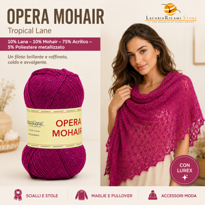 LANA Opera Mohair - Tropical Lane - Colore: - by LacariaRicami.Store