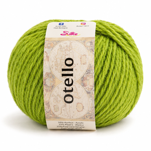 Lana Otello - Silke - Colore: 81 - VERDE ACIDO - by LacariaRicami.Store