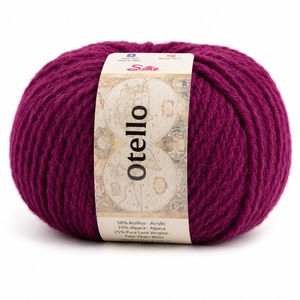 Lana Otello - Silke - Colore: 93 - MAGENTA - by LacariaRicami.Store