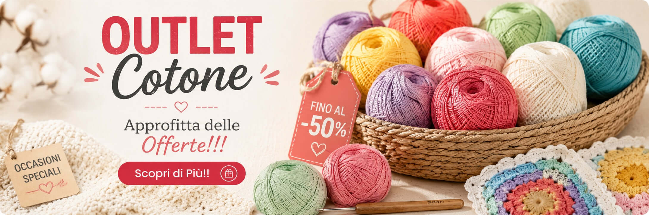 Outlet filati di cotone – offerte speciali