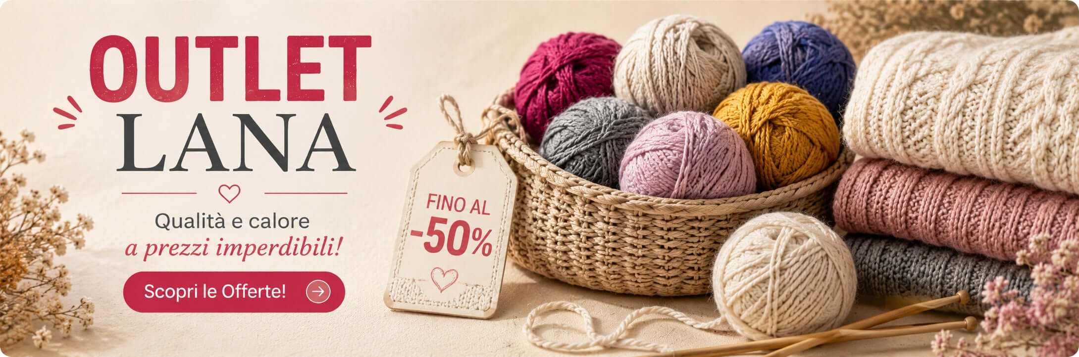 Outlet filati di lana – offerte speciali