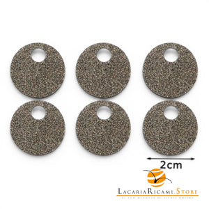 PAILLETTES Tonde Grandi Lisce 20 mm - Colore: 53533 - TORTORA GLITTER - by LacariaRicami.Store