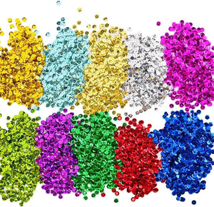 PAILLETTES Per Decorazioni, Piatte, Rotonde e Concave 5mm - 500Grammi - - LacariaRicami.Store