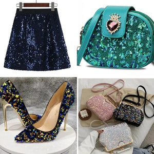 PAILLETTES Per Decorazioni, Piatte, Rotonde e Concave 5mm - 500Grammi - - LacariaRicami.Store