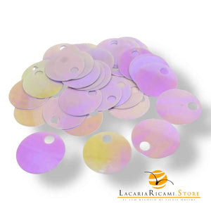 PAILLETTES Tonde Grandi Lisce 25 mm - Colore: 99 - BOREALE - by LacariaRicami.Store