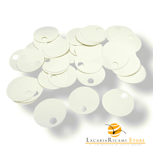 PAILLETTES Tonde Grandi Lisce 25 mm 036 - PANNA - LacariaRicami.Store