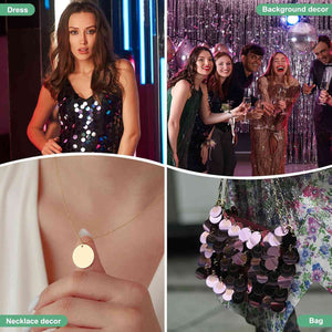 PAILLETTES Tonde Grandi Lisce 25 mm - LacariaRicami.Store