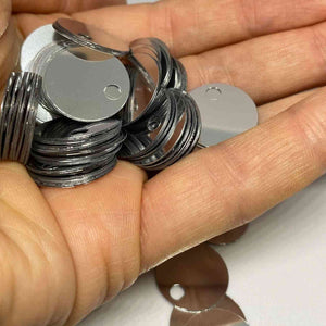 PAILLETTES Tonde Grandi Lisce 25 mm - LacariaRicami.Store