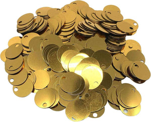 PAILLETTES Tonde Grandi Lisce 25 mm - LacariaRicami.Store