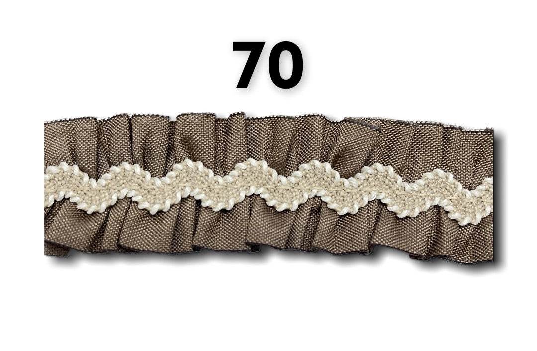 Passamaneria Doppia con Ondulina Bicolore - - LacariaRicami.Store