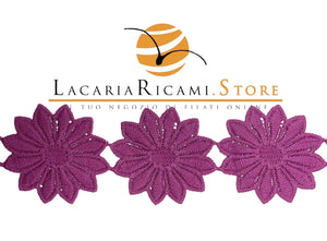 Passamaneria FIORI 5 cm - Colore: 01 - GLICINE - by LacariaRicami.Store