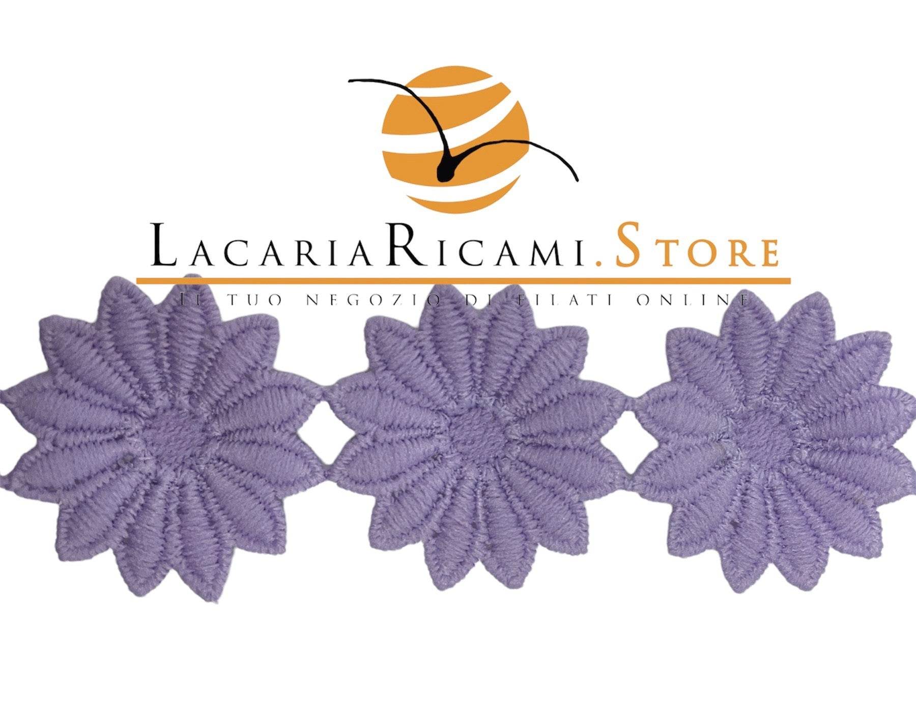 Passamaneria FIORI 5 cm - - LacariaRicami.Store