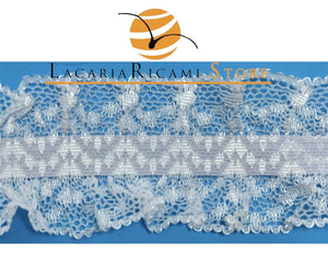 PASSAMANERIA Lingerie Elastico 5 Cm - Colore: BIANCO - by LacariaRicami.Store