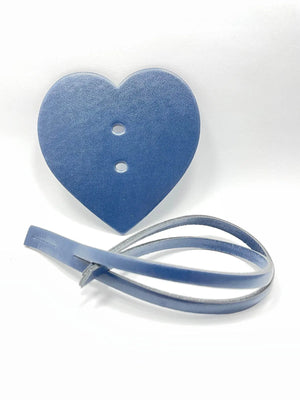 Pendaglio Borse Cuore - Colore: BLU - by LacariaRicami.Store